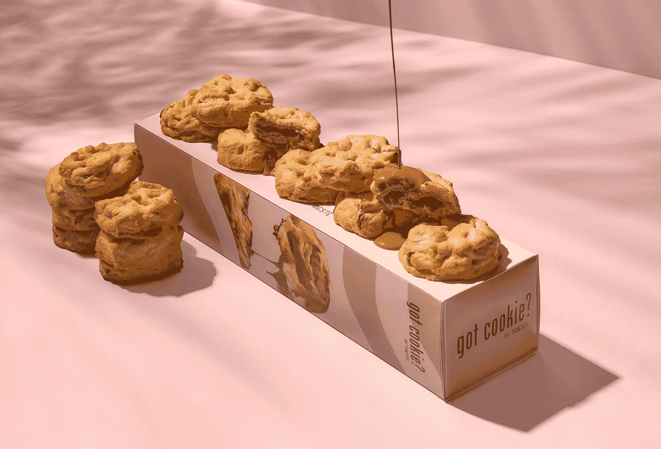 A closer look at Got Cookie cookies and their signature pink boxes